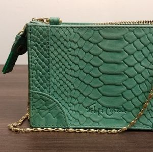 Foley + Corinna tourquoise crossbody